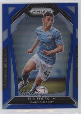 2020-21 Panini Prizm Premier League Blue Prizm 106/199 Phil Foden #96 14lc