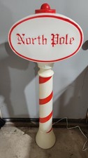 1991 Union Products North Pole Blow Mold Vtg Xmas Plastic Candy Cane Decor 45  