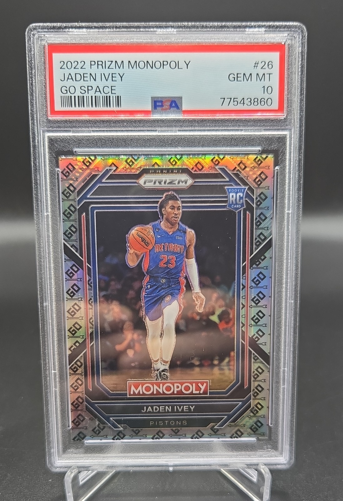 2022-23 Panini Prizm Monopoly - Jaden Ivey #26 Go Space Prizm (RC)