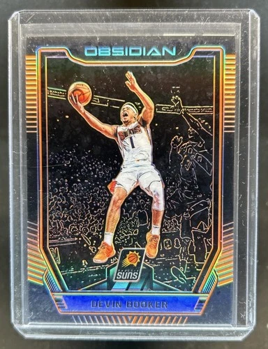2018-19 Panini Obsidian Devin Booker Electric Etch Orange #/25 Suns