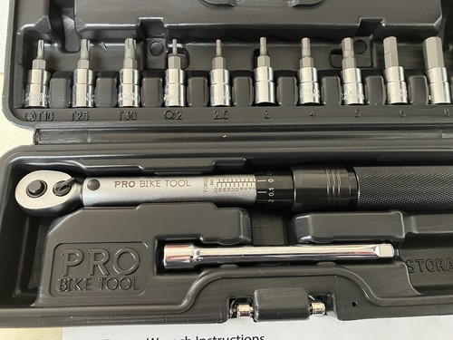 PRO BIKE TOOL 1/4 Inch Drive Click Torque Wrench Set – 2 to 20 Nm – New Unused - Picture 10 of 24