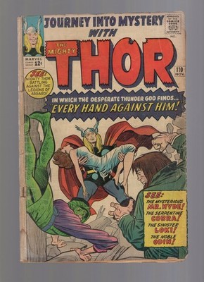 Journey Into Mystery #110 - Thor - Cobra & Mr. Hyde Appearance - Low Grade Plus