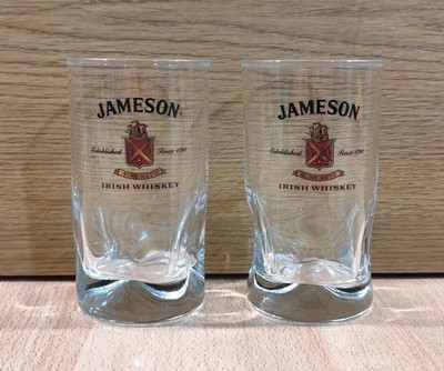 JAMESON IRISH WHISKEY ADVERTISIGN SET OF TWO TALL GLASSES