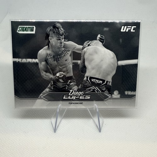 Diego Lopes Black and White SSP - 2025 Topps Stadium Club UFC
