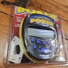 Radica Players Choice Poker Electronic Handheld Game 1997 New Open Box