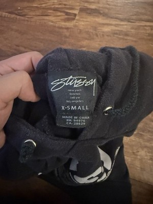 Vintage y2k Stussy girls cropped Black hoodie car Sz XS | eBay