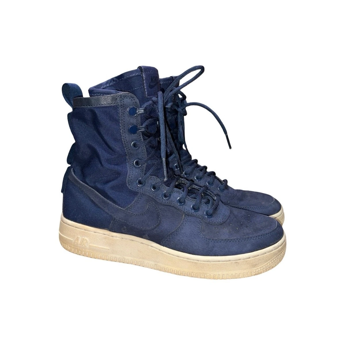 Nike Air Force 1 High White Midnight Navy W for sale | eBay