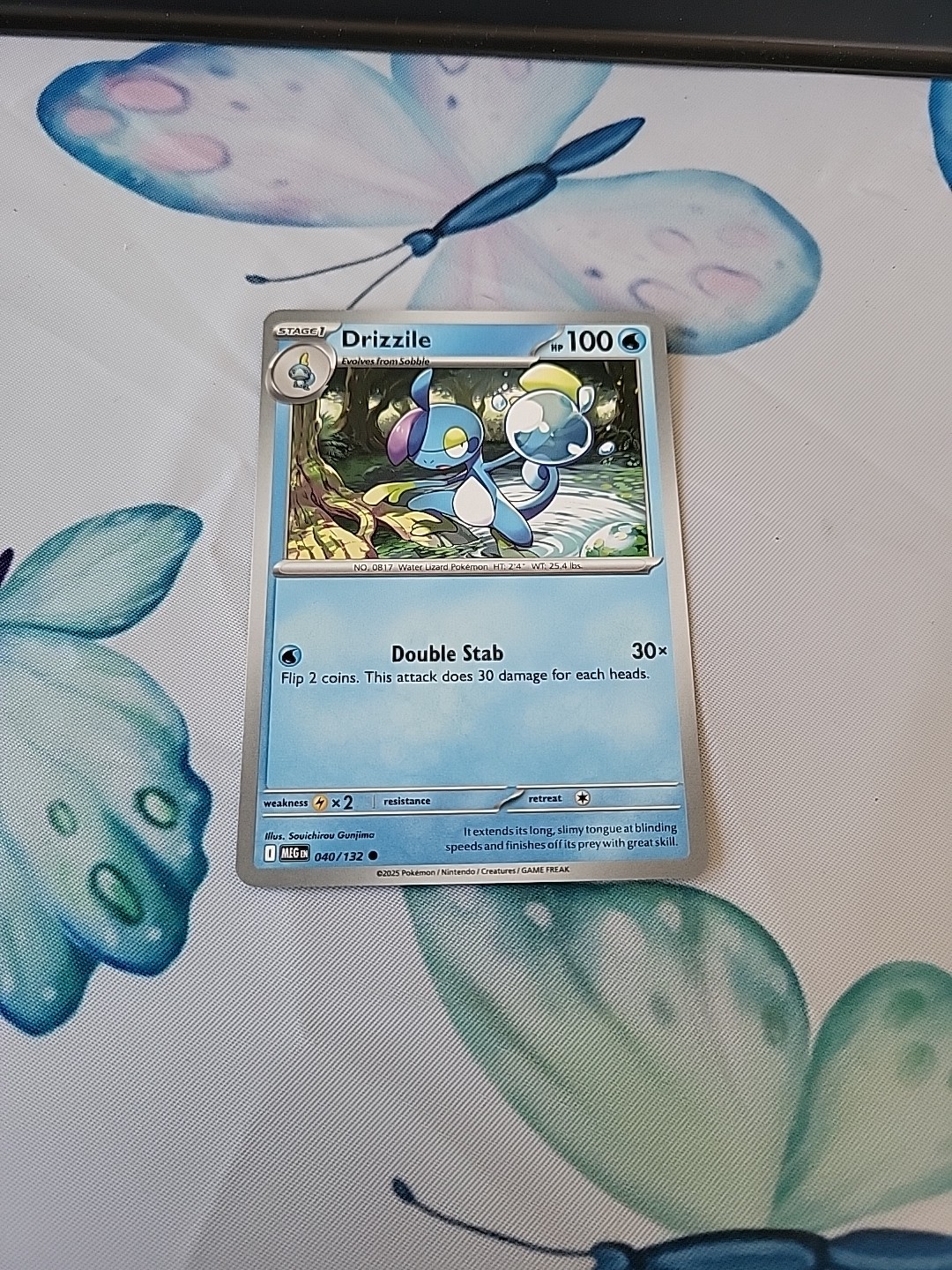 2 Card Minimum Drizzile 040/132 - ME01: Mega Evolution Common - Pokemon TCG - NM