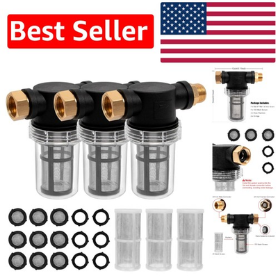 #ad Sediment Filter Attachment for Pressure Washer – 100 amp; 40 Mesh Set of 3 $76.94