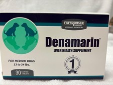 Nutramax Denamarin Liver Health 30 Tablets Medium Dogs Ex. 11/2028 2 Boxes