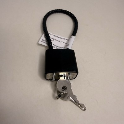 Mascon MCLO1-P Gun Cable Lock w/ Keys 30mm Steel Cable Firearm Safety Lock