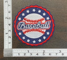 BASEBALL Embroidered Iron On Patch