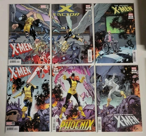 X-MEN CROSSOVER (2025) NM-/VF+ 6 ISSUE R.B. SILVA CONNECTING SET MARVEL COMICS