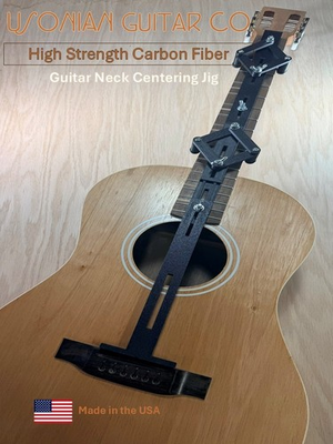 #ad Guitar Bridge Alignment Jig w Scale Length Self Centering Luthier Tool $72.00