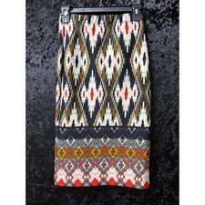 Maeve Anthropologie Pencil Skirt Womens XS Boho Ikat Southwestern Bodycon NWT