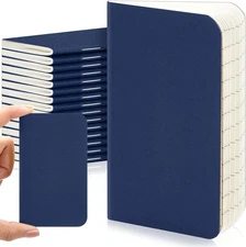 Outus 15 Pcs Mini Pocket Notebook 2.5" x 4" Small Journal Kraft Paper Notepad