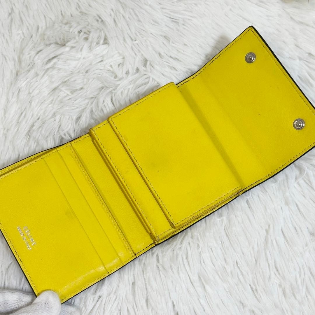 CELINE Small Folded Wallet Multi Function Black F… - image 13