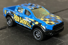 Blue 2019 Ford Ranger Raptor - Hot Wheels Hot Trucks 5/10 1:64 Diecast  CLEAN NM
