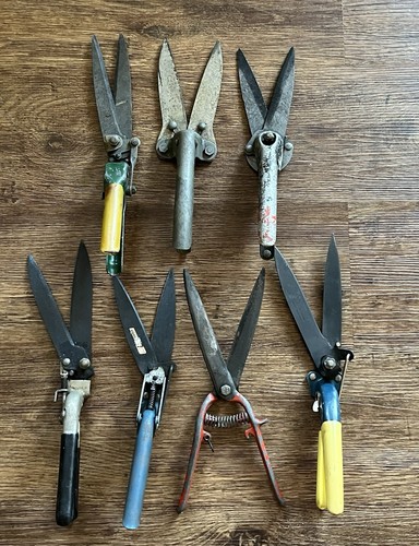 Lot of (7) Grass Shears/Grass Clippers - (5) Branded - (2) Unbranded