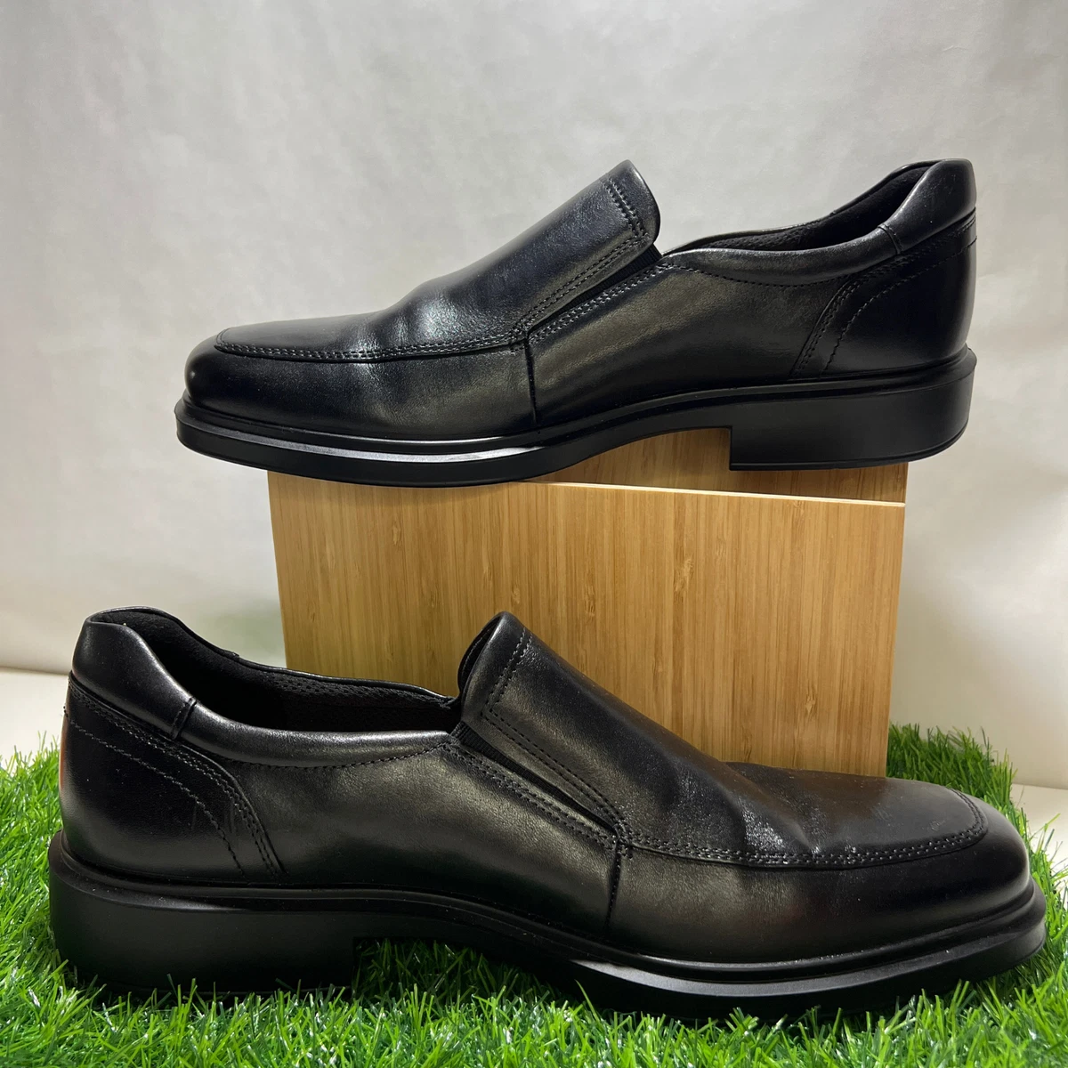 Ecco Grandpa Leather Slippers House Shoes Black Men 10.5 M ECCO Slippers for Men for sale | eBay main image 4