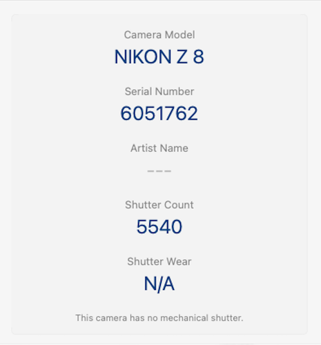 Nikon Z8 fotocamera mirrorless 45,7 megapixel solo corpo, numero di otturatori 5540 V.G. RICONDIZIONATO - Foto 9 di 10