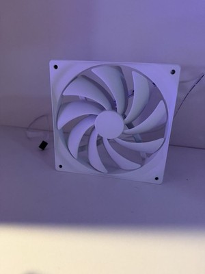 NZXT F140 140mm White PC Case Fan High Airflow Quiet Intake Exhaust PWM Control