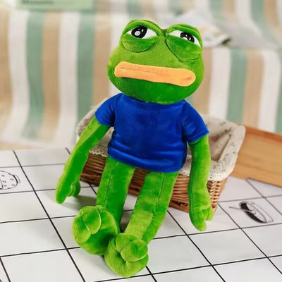 45cm Pepe Frog Plush Toy Sad Crying Meme Doll Funny Gift for Friends Christmas