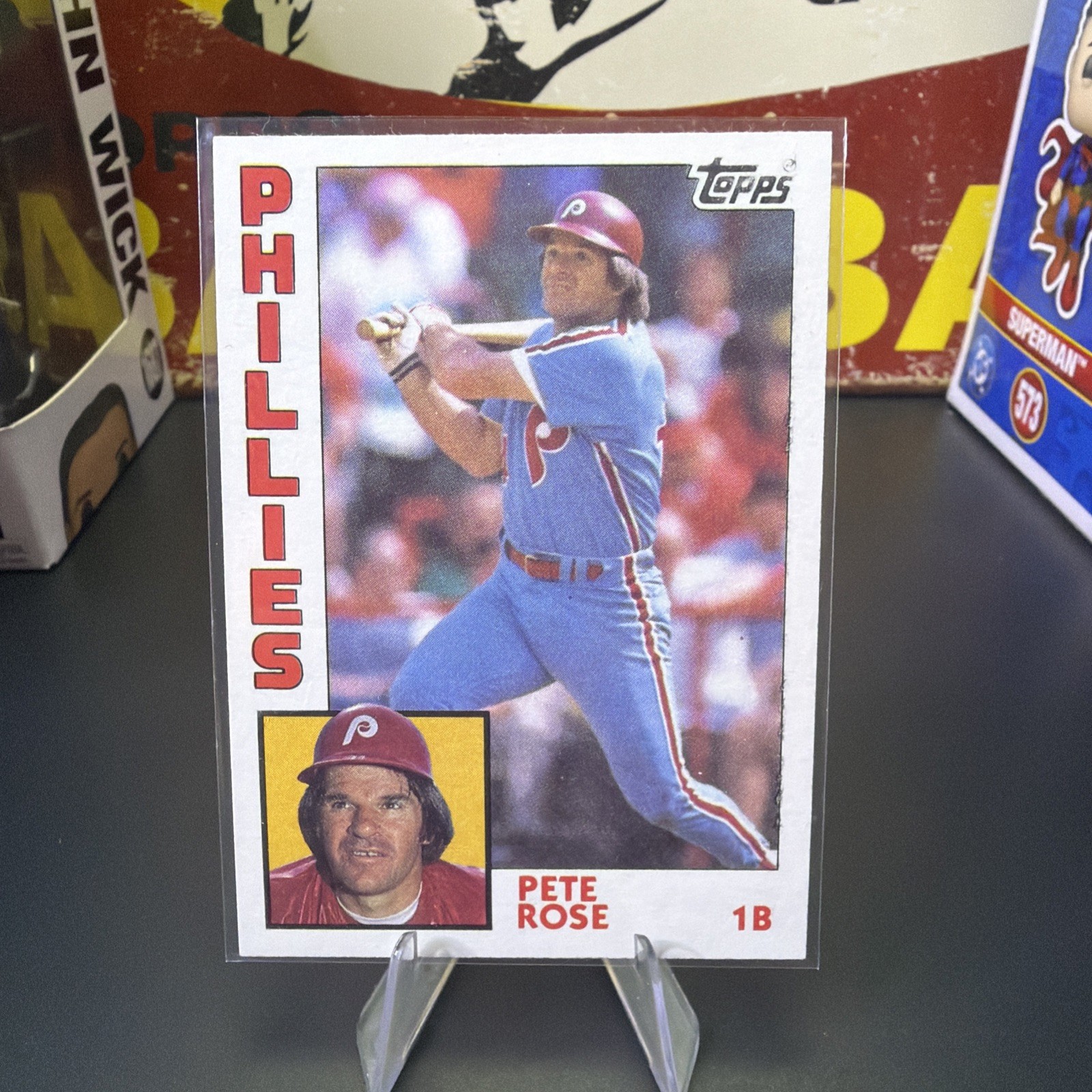Pete Rose #300 1984 Topps Philadelphia Phillies Baseball Card MLB NM