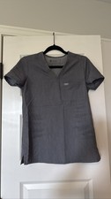 FIGS Gray Scrub Top