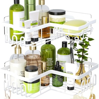 Duschregal Edelstahl Ecke Ohne Bohren Seifenhalter Haken Badezimmer Organizer