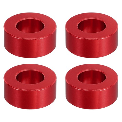 #ad M10 Aluminum 4 Pcs Metal Spacers Aluminum 10.5mm ID x 20mm OD x 8mm LRed $17.87