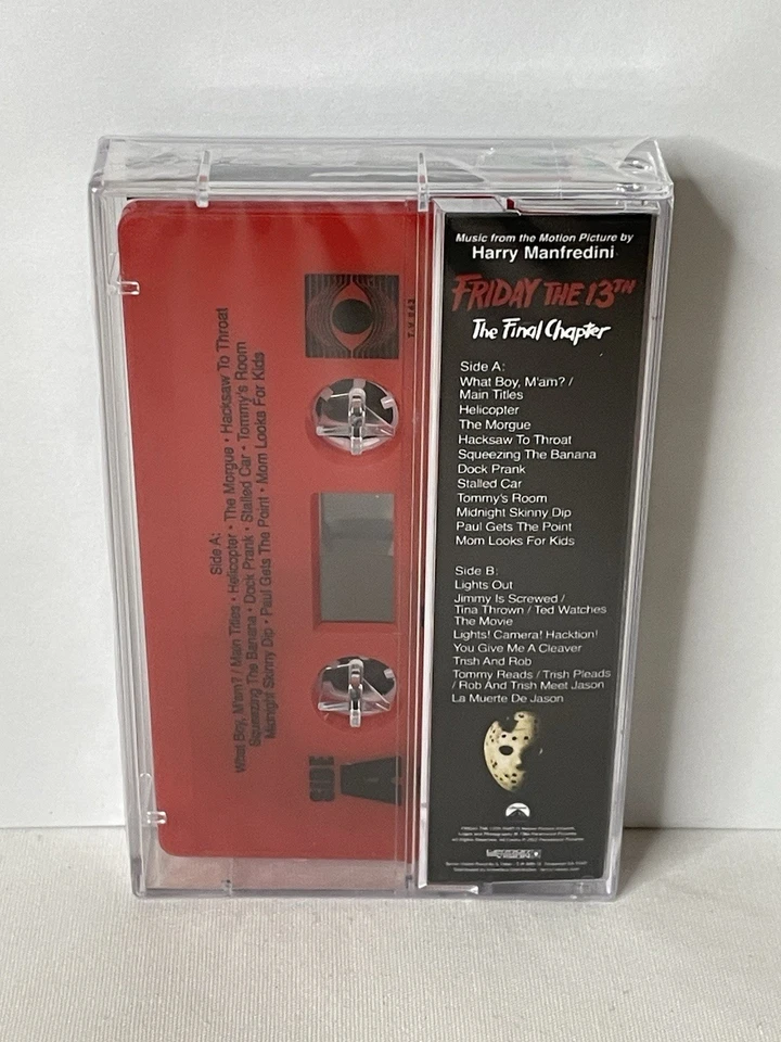 FRIDAY THE 13TH The Final Chapter Audio Red/White Cassette Horror Soundtrack New - Image 2 of 4