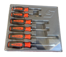New Snap-on Instinct Orange Soft Handled 6-piece Screwdriver Set Sgdx60bo