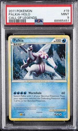 2011 POKEMON CALL OF LEGENDS #19 PALKIA-HOLO PSA 9