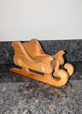 Handcrafted Solid Wood Decorative Sleigh