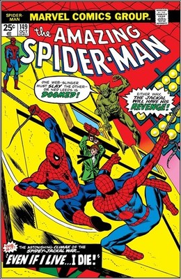 AMAZING SPIDER-MAN #149 COMIC BOOK COVER Poster print 11''x17'' inches
