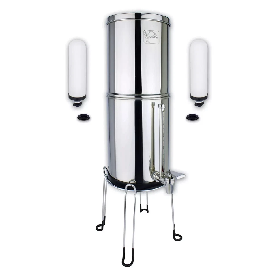 Newton Gravity Wasserfiltersystem mit Schwermetallentfernung 6L, 2 Kerzen