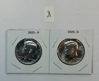2025 P & D UNC Clad Kennedy Half Dollar Set in CB Flips -Free Shipping - A