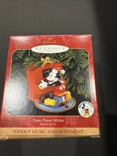 Hallmark Piano Player Mickey Mouse Disney Christmas Ornament 1999 Qxd7389