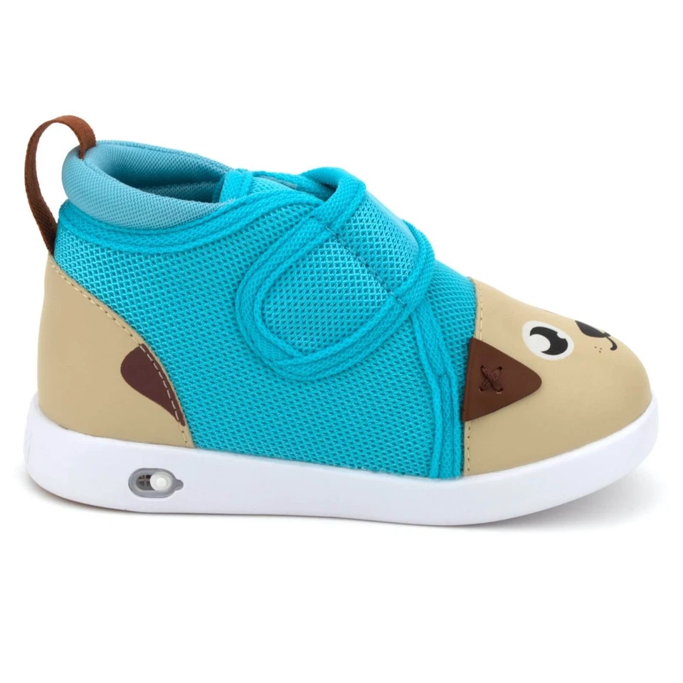 Zapatos para niños pequeños ikiki Puppy Squeaky versión 2 | verde azulado Foto 3 de 4