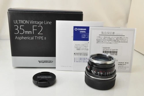 [NEW]Voigtlander Ultron Vintage Line 35mm F/2 Aspherical Type II VM Black Lens
