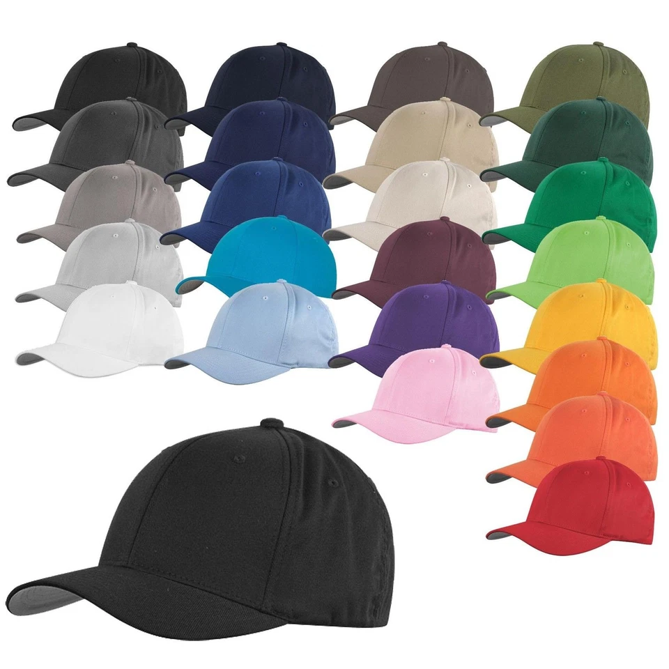 Yupoong FLEXFIT Baseball Cap, Caps in 35 Farben, 5 Größen, Mütze, Kappe, Basecap - Bild 1 von 1