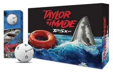 2025 Taylormade TP5x Pix Sharks Golf Balls - One Dozen 12 Balls Shark Jaws