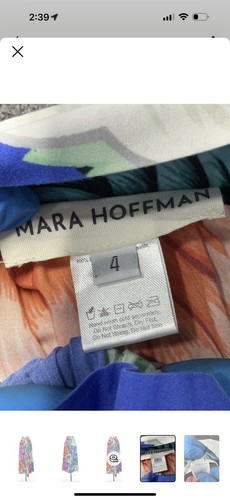 Mara Hoffman Midi Floral Tropical Skirt Size 4 - Picture 4 of 4