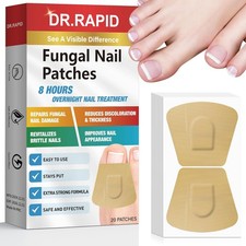 Toenail Fungus Treatment Extra Strength - 20 Hydrogel Patches for Overnight Nail