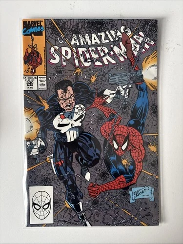 MARVEL AMAZING SPIDER-MAN #330 PUNISHER VENOM 1990 NM