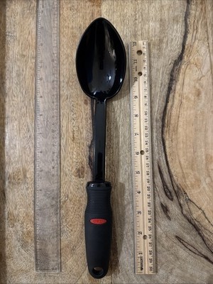 OXO Black Nylon Serving Spoon with Soft Comfortable Grip 12.5 Inches