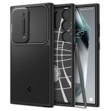 Spigen [Optik Armor] Phone Case for Samsung Galaxy S24 Ultra | S24 | Lens Cover