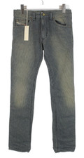 Jeans Diesel Thavar Slim-Skinny 0810X Uomo W28/L32 Strisce Ago Zip Fade