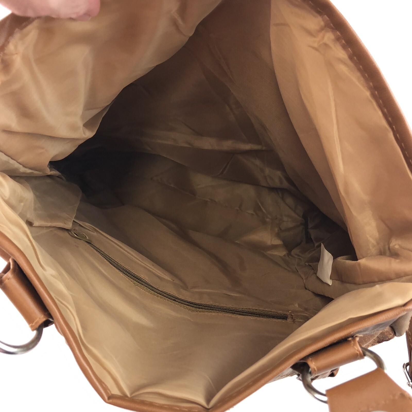 leather flap purse patchwork pattern Vintage - image 7